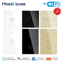 moeshouse wifi smart light touch switch rf433 smart lifetuya app controlalexa google home voice control eu us 23 way