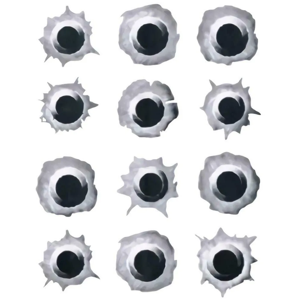 Автомобильная наклейка Стайлинг автомобиля 3D самодельная с отверстием для пули