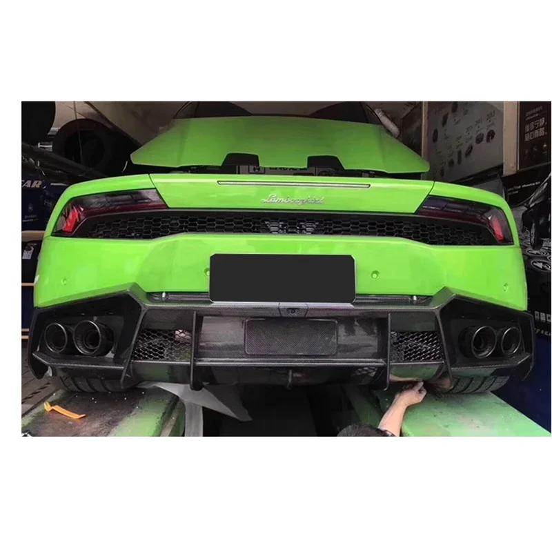 Для Lamborghini Huracán LP580 LP610 углеродное волокно автомобильный задний бампер диффузор