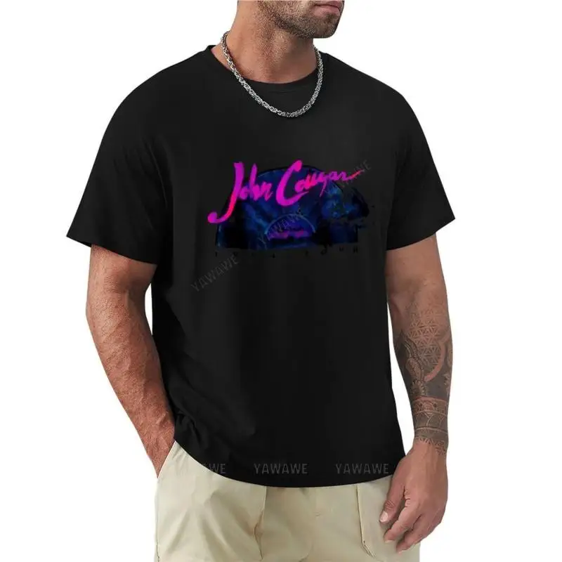Vintag 1984 John Cougar Mellencamp Concert Tour T-Shirt vintage t shirt summer top Anime t-shirt mens shirts