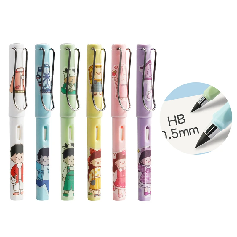 

Haile Kawaii Technology Unlimited Writing Pencil No Ink Novelty Eternal Pen Art Sketch Painting Tools Kid Gift School Stationery