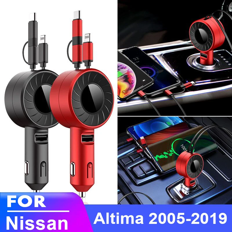 

USB Type C Car Charger for iPhone Android HUAWEI HONOR Xiaomi POCO Redmi Samsung Galaxy Realme OPPO for Nissan Armada 2004-2019