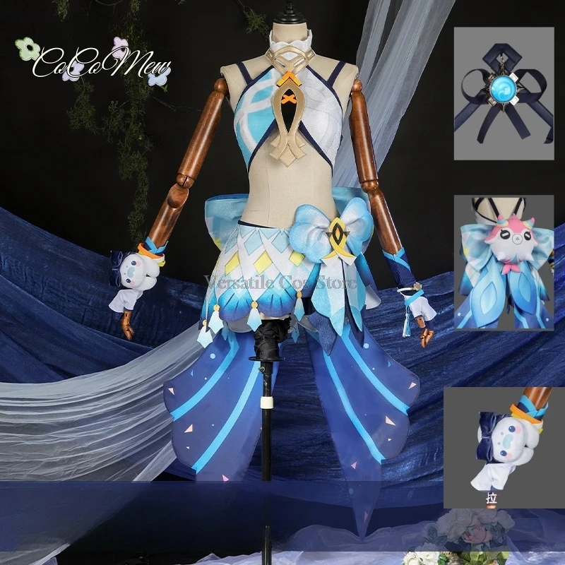 Muinaa Косплей Аниме Genshin Impact Взрослая женщина Маскировка Костюм на Хэллоуин
