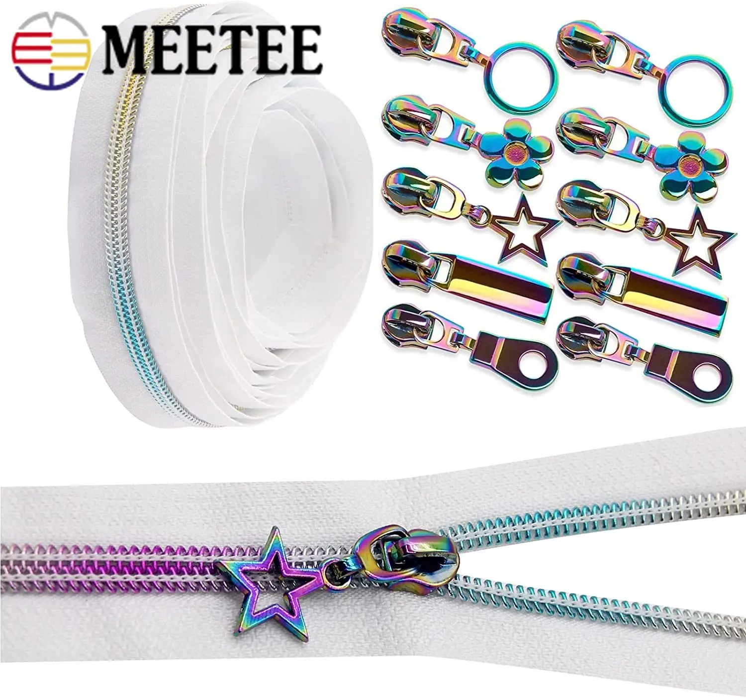 

1/2 м 5 # черно-белые ленты на молнии для шитья + застежки-молнии, карманные слайдеры на молнии, наборы для ремонта молнии «сделай сам», инструме...