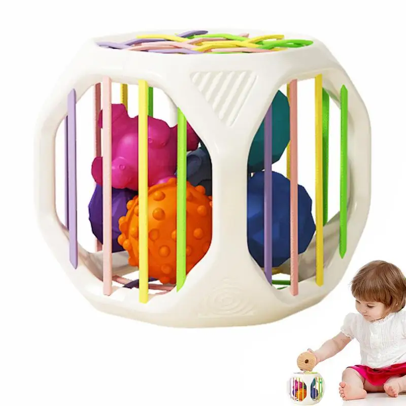 

Montessori Shapes Sorter Montessori Motor Skills Toy With Elastic Bands Activity Sensory Cube Bin Sensory Blocks Toys Rainbow