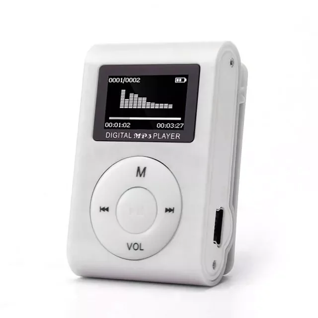 

USB Metal Clip MP3 Player LCD Screen Support 32GB Micro SD TF Card Slot Digital Music Media quality mp3 music player 20J3