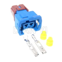 1 set 2 way car plastic housing sockets car knocking sensor electrical wire cable connector pb186 02326