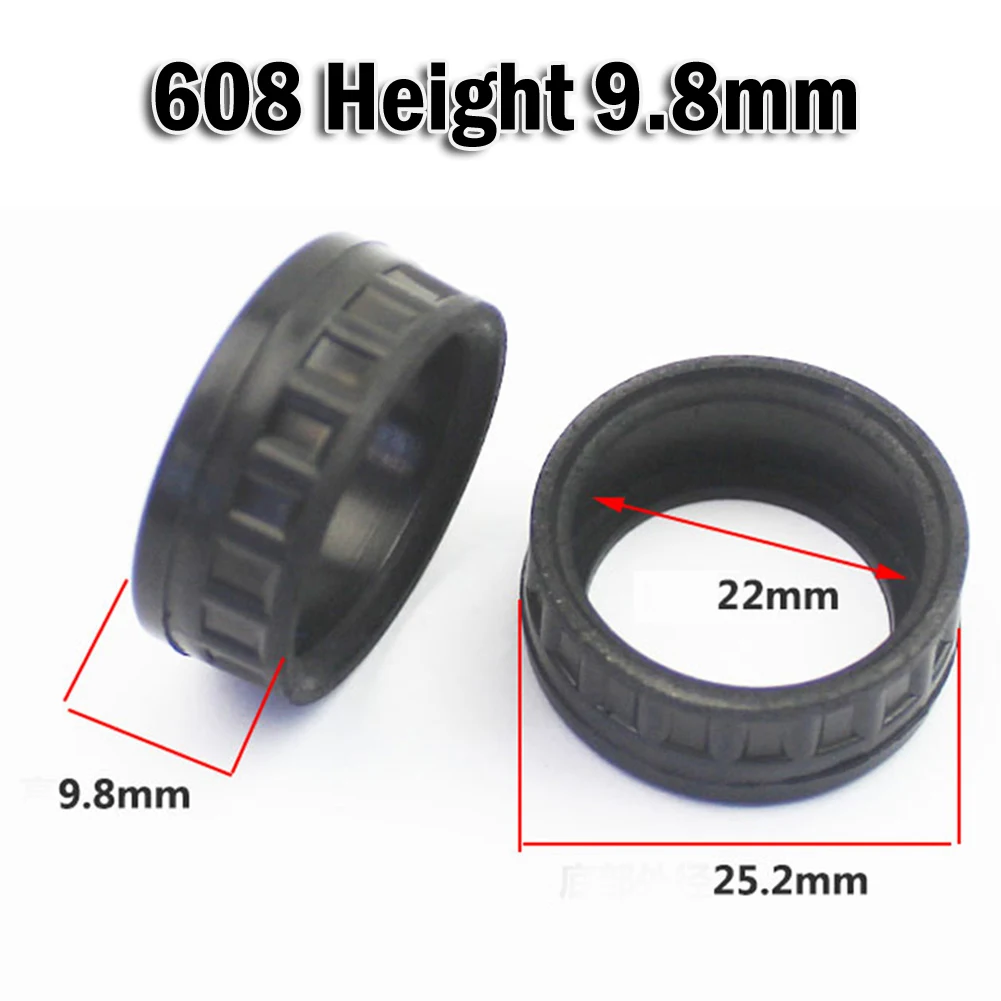 

2 PCS Power Tool Bearing Rubber Sleeve Set For 607 608 6000 Angle Grinder Electric Hammer Bottom With Steel Ring Power Tool Part