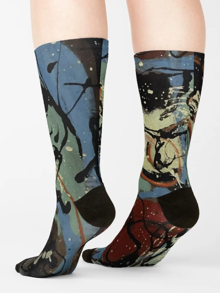 Джексон Поллак | Композиция с розливом II Носки крутые Смешные бриллианты для