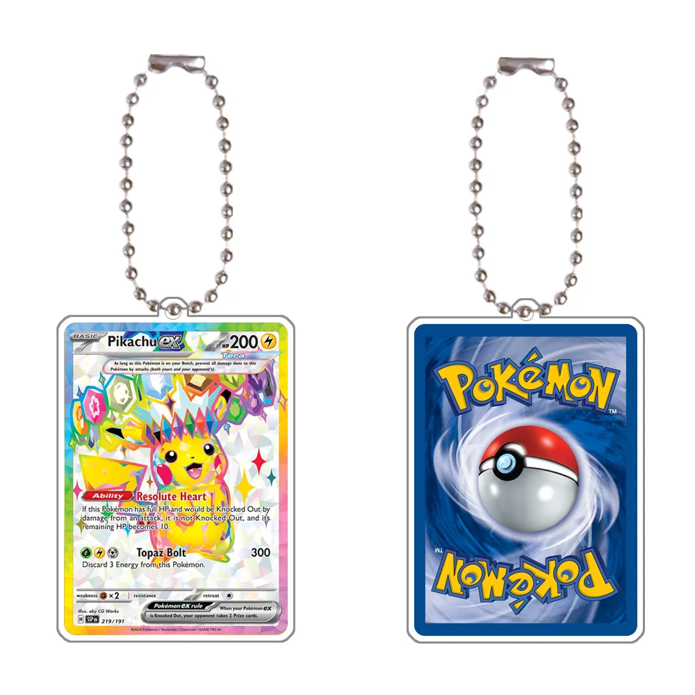 Фото Pokemon Sylveon Lapras Hydreigon Exeggutor Cinderace Flygon Ex Game Collection Card акриловый кулон брелок украшение №4