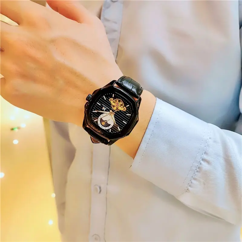 

AOKULASIC Automatic Mechanical Men Wristwatch Military Sport Male Clock Top Brand Luxury Waterproof Man Watch Relogio Masculino