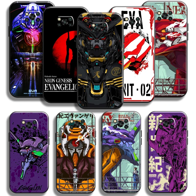 

Anime Neon Genesis Evangelion EVA Phone Case For Xiaomi Poco X3 Pro X3 NFC POCO X3 GT Silicone Cover Back Liquid Silicon Funda