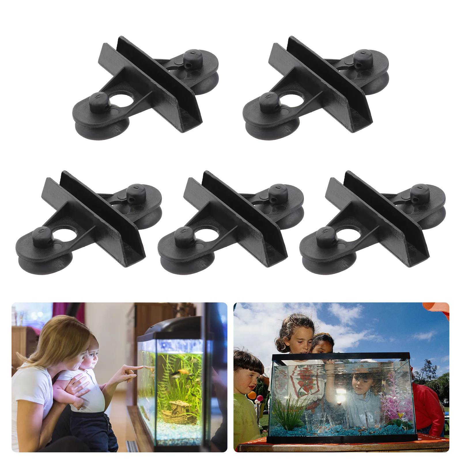 

5pcs Tank Divider Portable Practical Convenient Divider Holder Divider with Suction Cup Suction Cup for Living Room