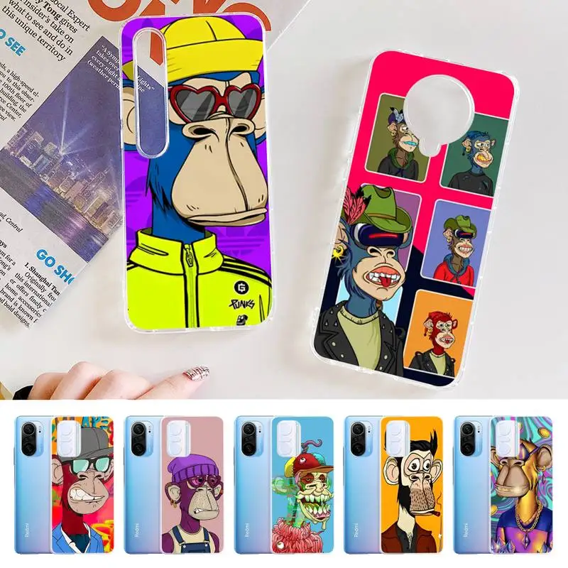 

Bored Ape Yacht Club Phone Case for Samsung S21 A10 for Redmi Note 7 9 for Huawei P30Pro Honor 8X 10i Cover