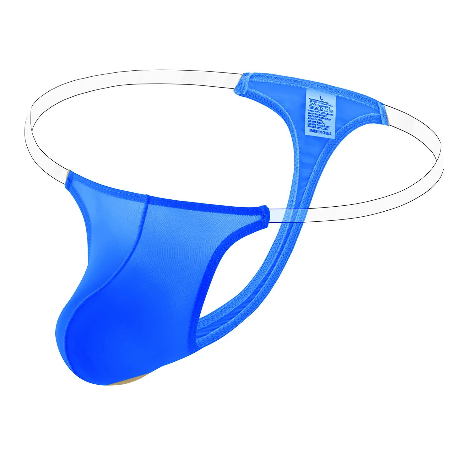 

Мужские эротические футболки Seven colors с перекрестными краями, незаметные мужские стринги из ледяного шелка B809