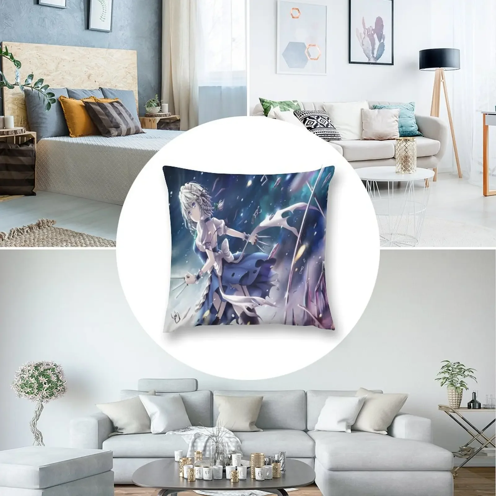 Touhou Sakuya декоративная подушка рождественские украшения 2025 г. на заказ фото