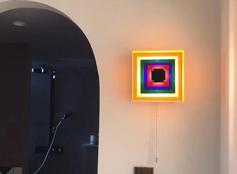 Настенная лампа Pixel цвет минималистичной гостиной спальни атмосферы