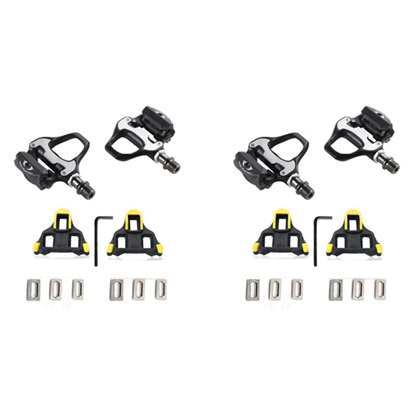 

4X Cycling Road Bike Bicycle Self-Locking Pedals For SHIMANO SPD SL Road Bike Clipless Pedals Kit