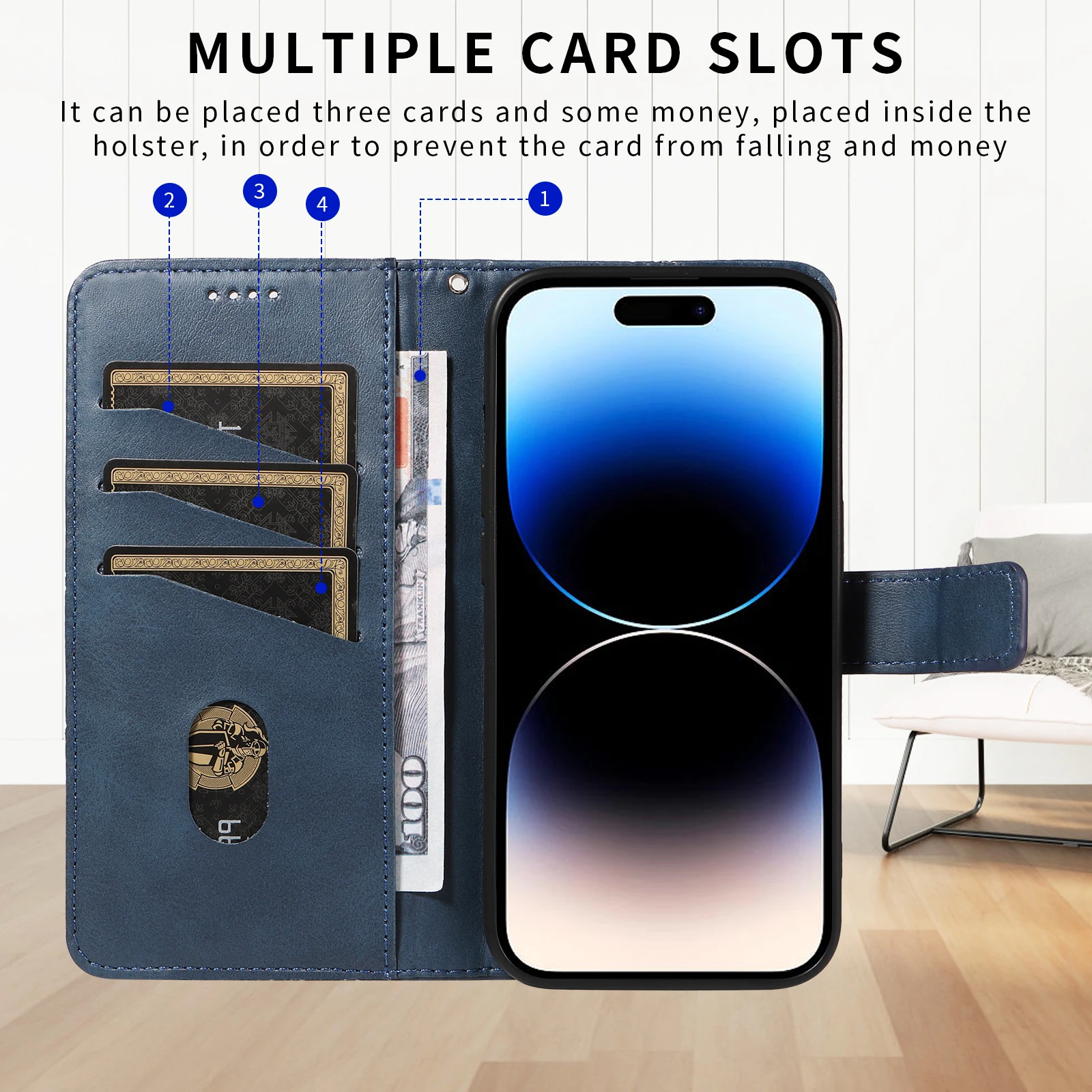 Фото Чехол-кошелек для OPPO Realme C75 C71 C67 C65 C63 C61 4G C55 C53 C35 C33 C31 C30 C25 C21 C20 C15 V60 Pro V23 V20 V11 GT Neo6 6T 5G №5