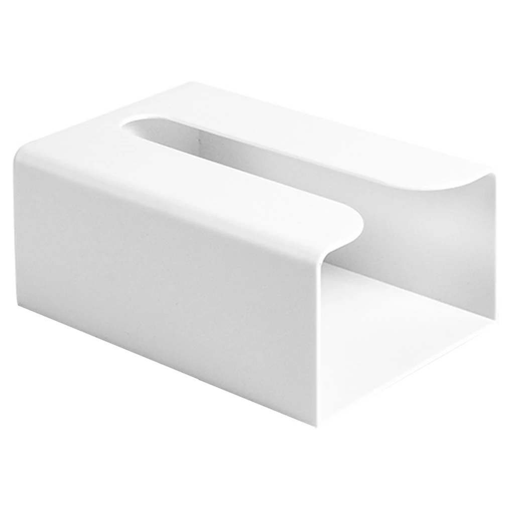

Wall-mounted Bathroom Tissue Box Kitchen Paper Storage Case Punch-free Toilet Napkins Holder Organizer