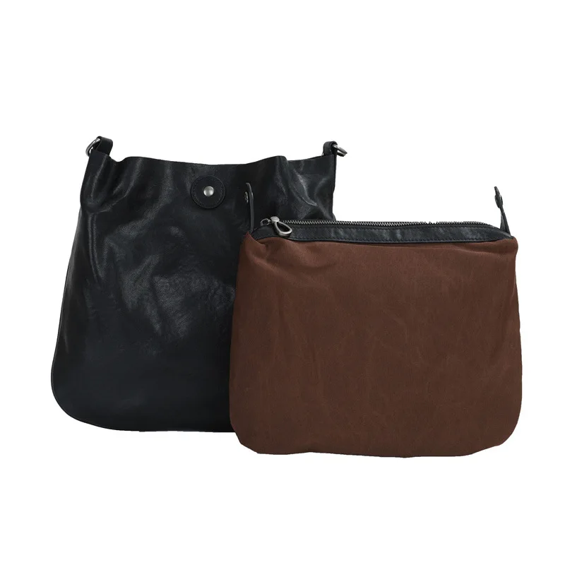 Vintage Genuine Leather Shoulder Bag For Men High-Capacity Strap Men's Messenger Bags Male Luxury Crossbody Bag