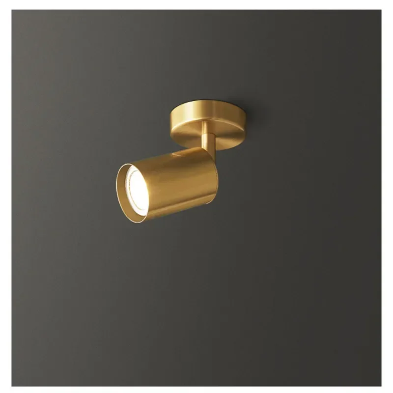 Светодиодные настенные точечные светильники медные простые в скандинавском