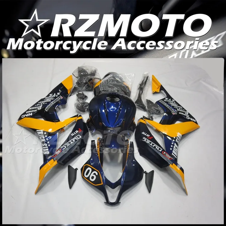 

Новый комплект обтекателей из АБС-пластика под давлением Подходит для HONDA CBR600RR F5 2007 2008 07 08 комплект обтекателей оранжевого и синего цвета