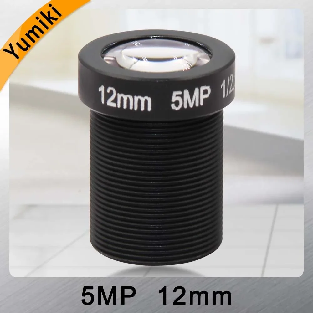 

Yumiki 5,0 мегапикселя M12 MTV 12 мм 5MP HD объектив камеры видеонаблюдения ИК HD объектив камеры безопасности с фиксированной диафрагмой