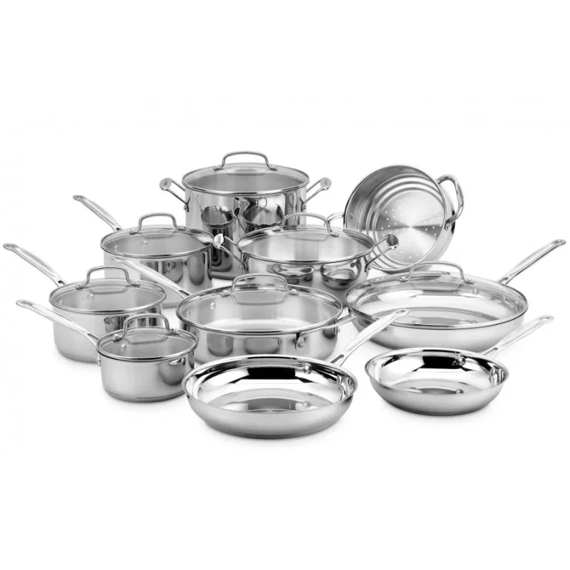 

Cuisinart 17 Pieces Stainless Steel Cookware Set