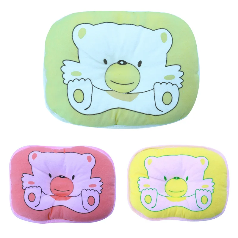 

Pillow Newborn Bear Cartoon Head Shape Pillow Soft Positioner for Infant Flat Head Pillow Baby Support Cushion Lovely HB BABY