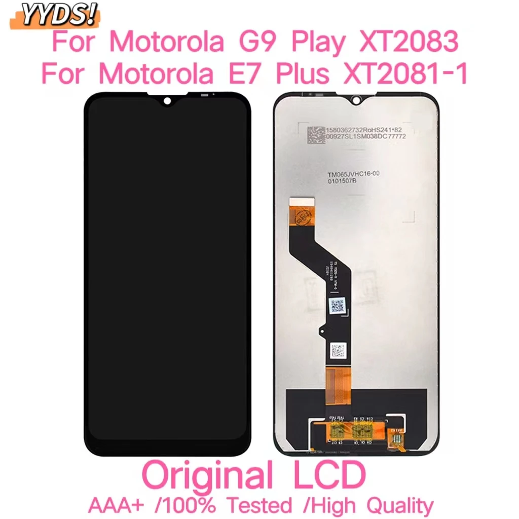 

6.5" Original LCD For Motorola Moto G9 Play XT2083 LCD Screen Display Touch Digitizer Assembly For Moto E7 plus XT2081-1 LCD