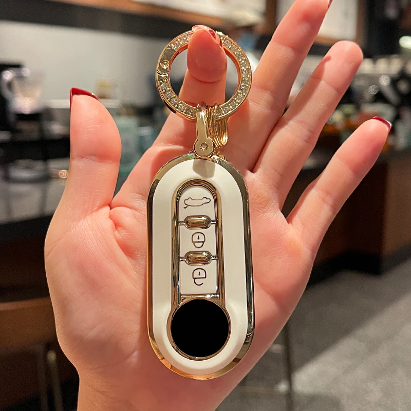 Чехол для автомобильного ключа-раскладушки, чехол с 3 кнопками для Fiat Ducato 500 500L Panda Punto Grande, защитный чехол для ключа с дистанционным управлением, автомобильные аксессуары