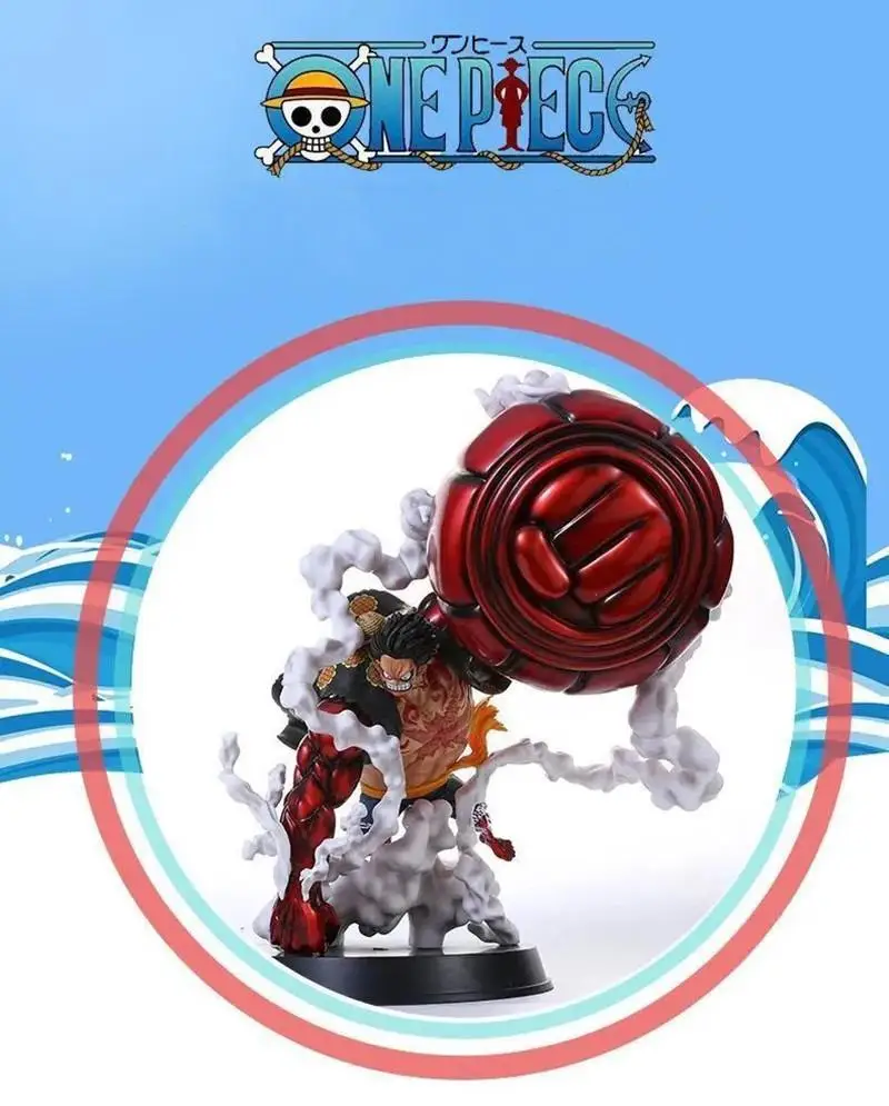

New One Piece GK Super Giant Ape King Gun Fourth Gear Luffy Anime Figure Pvc Action Figure Model Decoration Luffy Figure Toy