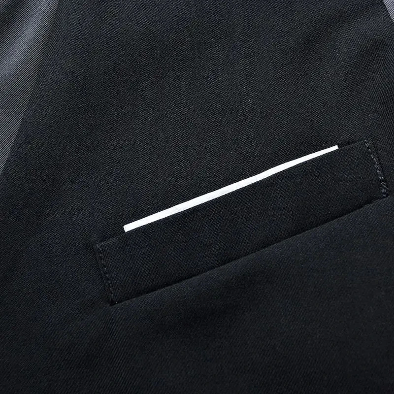 Жилет мужской с V-образным вырезом официальный пиджак без рукавов повседневный