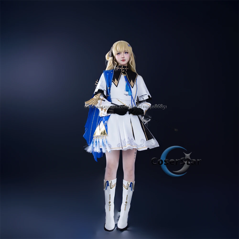 Игра Wuthering Waves Фиби Косплей Костюм Платье Карнавал Комикс Анимация Вечерние Парик