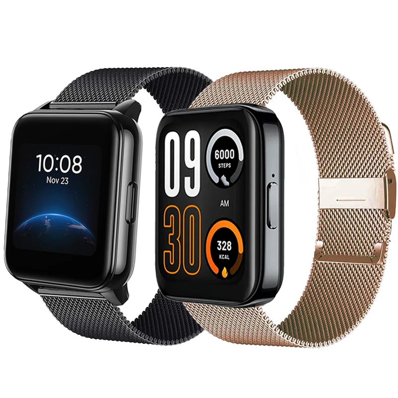 

Металлический браслет для смарт-часов Realme Watch 3 Pro, аксессуары из нержавеющей стали, ремешок для часов Realme Watch 2/2 Pro, ремешок Correa