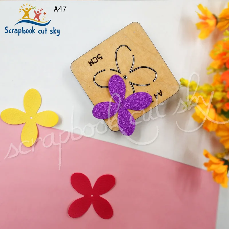 

Small petal DIY A47 Muyu Wooden Mold Scrapbook Cutting Dies Suitable For Market General Machines