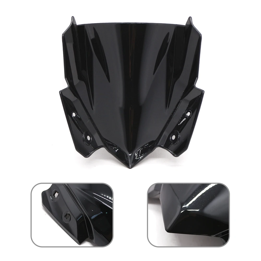 

Black ABS Plastic Windshield Windscreen For Kawasaki Ninja 400 2018 2019 2020