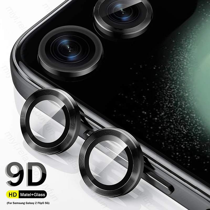 

sumsung flip-5 5flip matel rings tempered glass camera lens protectors cover caps for samsung galaxy z flip5 5g flip 5 z5 flip.5