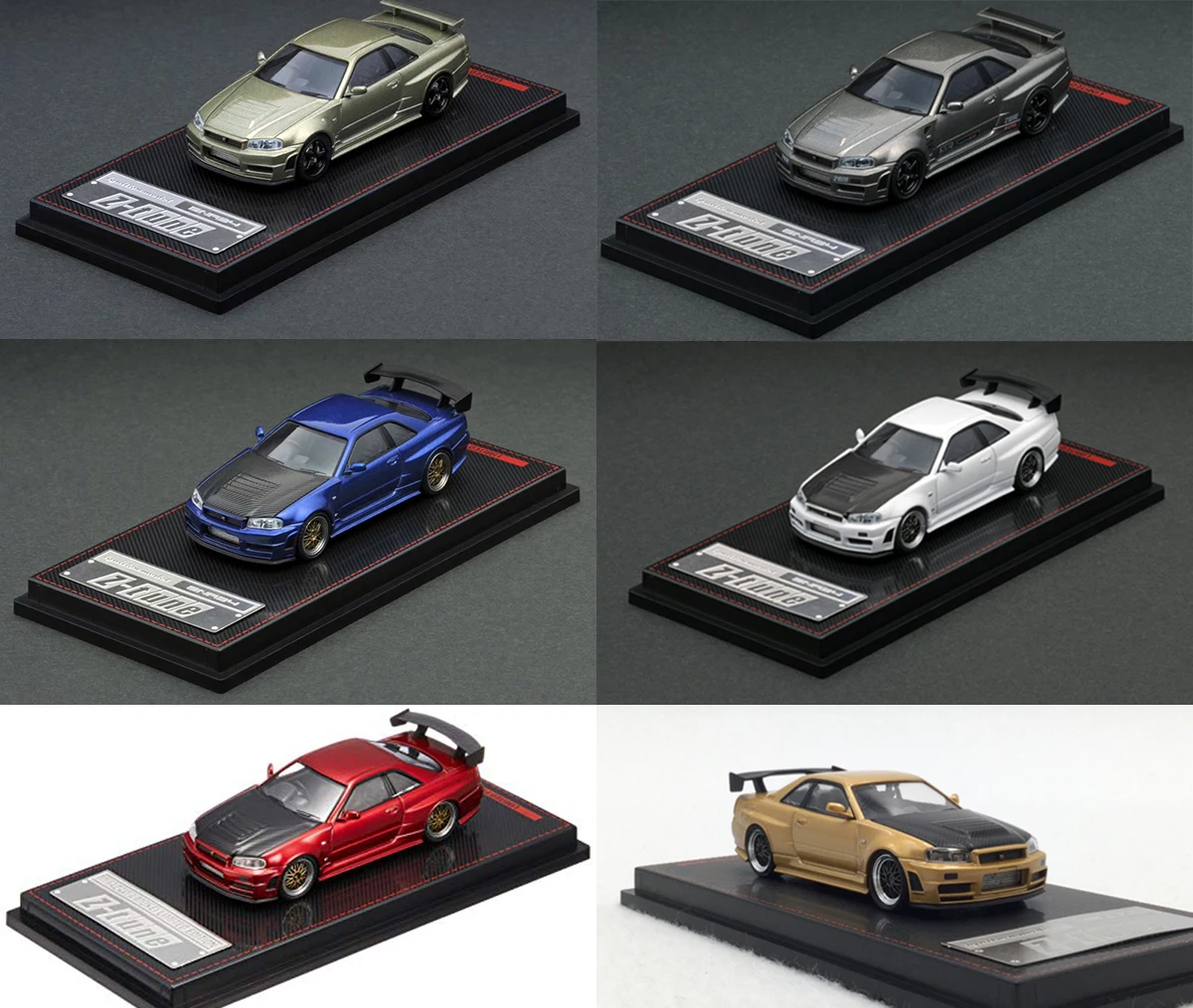

Модель зажигания 1/64 Nissan Nismo R-34 GT-R Z-tune из сплава, коллекция точечных украшений, подарок