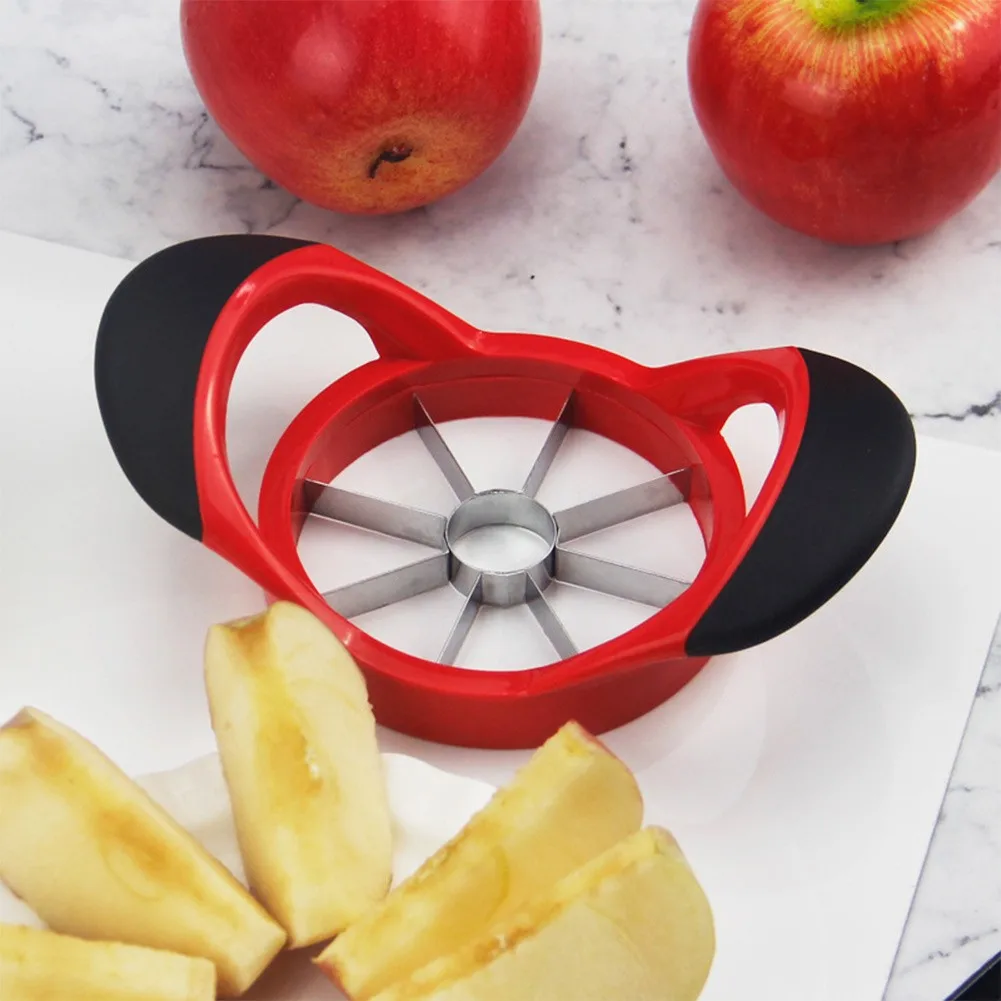 

1x Stainless Steel Fruit Apple Pear Cut Slicer Cutter Removed Corer Divider Peeler Cut Fruit Multi-function Fruit Cutter Slicer