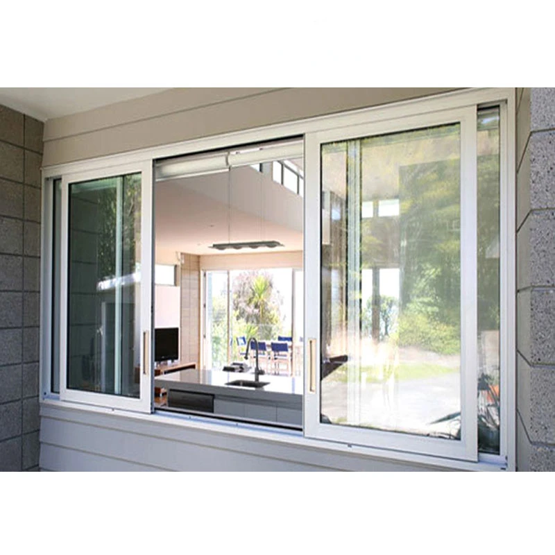 Специально оформленная серый алюминиевая решетка безопасности с сваркой размером 52х62, бронзового цвета, для раздвижных окон.