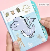 pink girls heart password notebook cartoon lock notepad students locked diary book cute baby dinosaur memo notes color pages