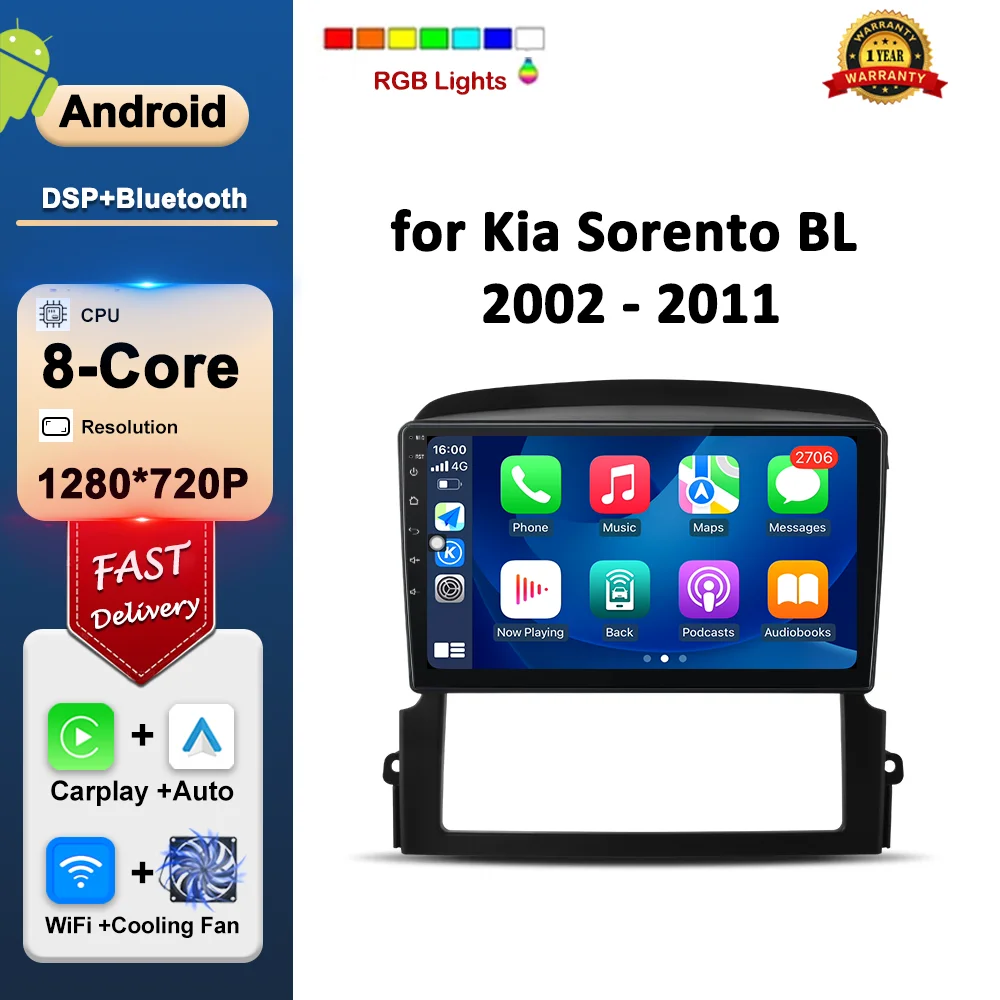 Wi-Fi HD сенсорный экран GPS Навигация Система Android беспроводной Carplay Автомобильный