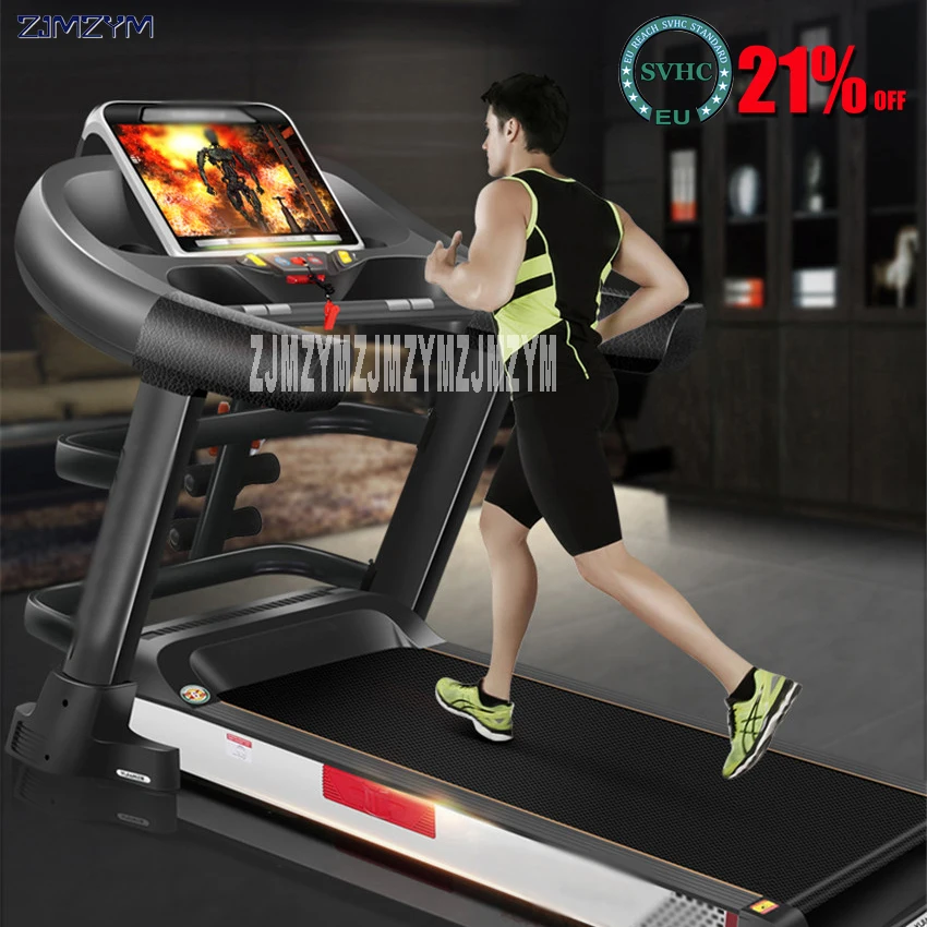 

Electric Treadmill 10.1 inch Color Screen WiFi Version Of Treadmill Home Multi-function Super Quiet Folding Gym Equipment 8008S