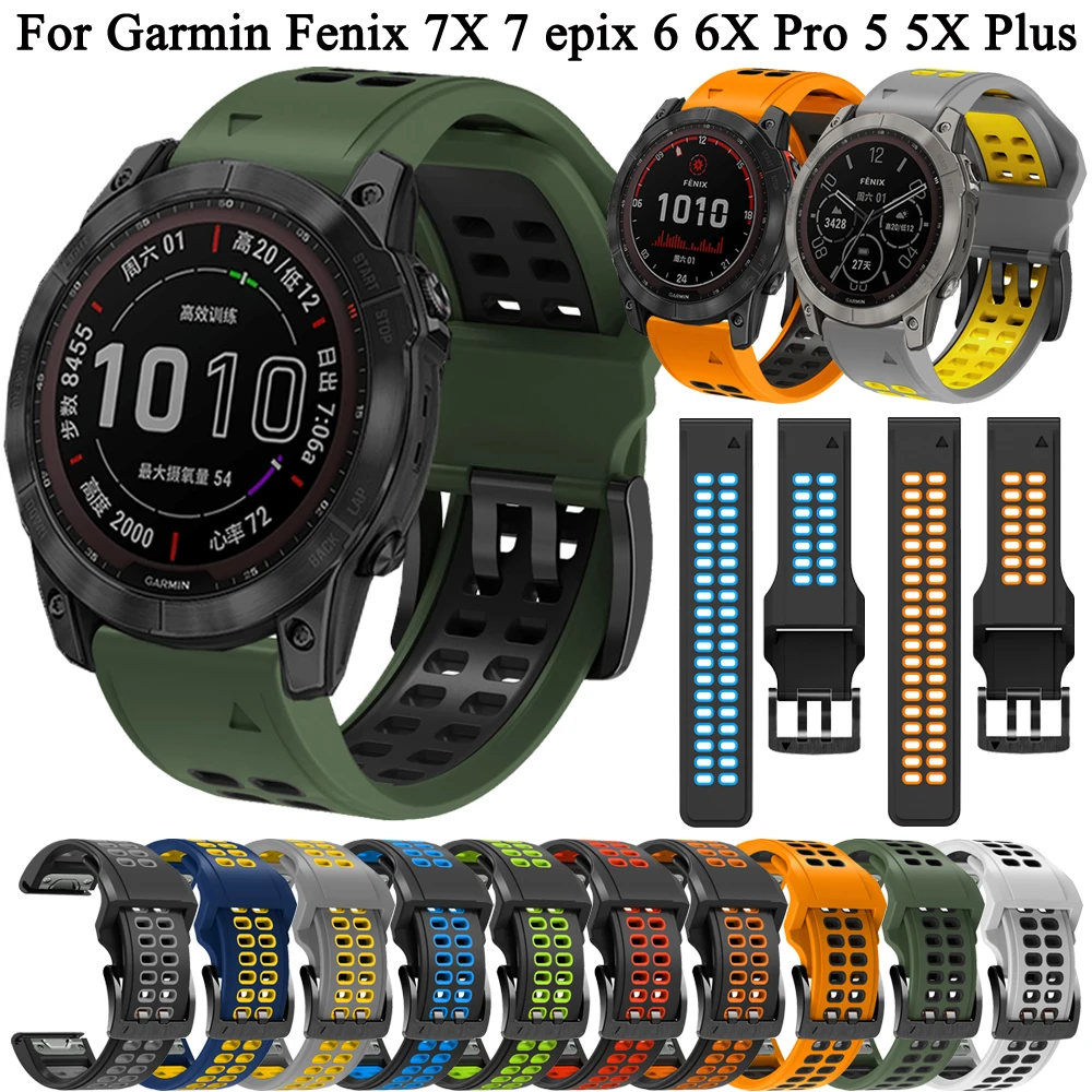

Ремешок для часов, аксессуары, ремешок для часов Garmin Fenix 6 Pro 5 Plus 945, браслет 22 мм, быстросъемный силиконовый ремешок для Fenix 6 5
