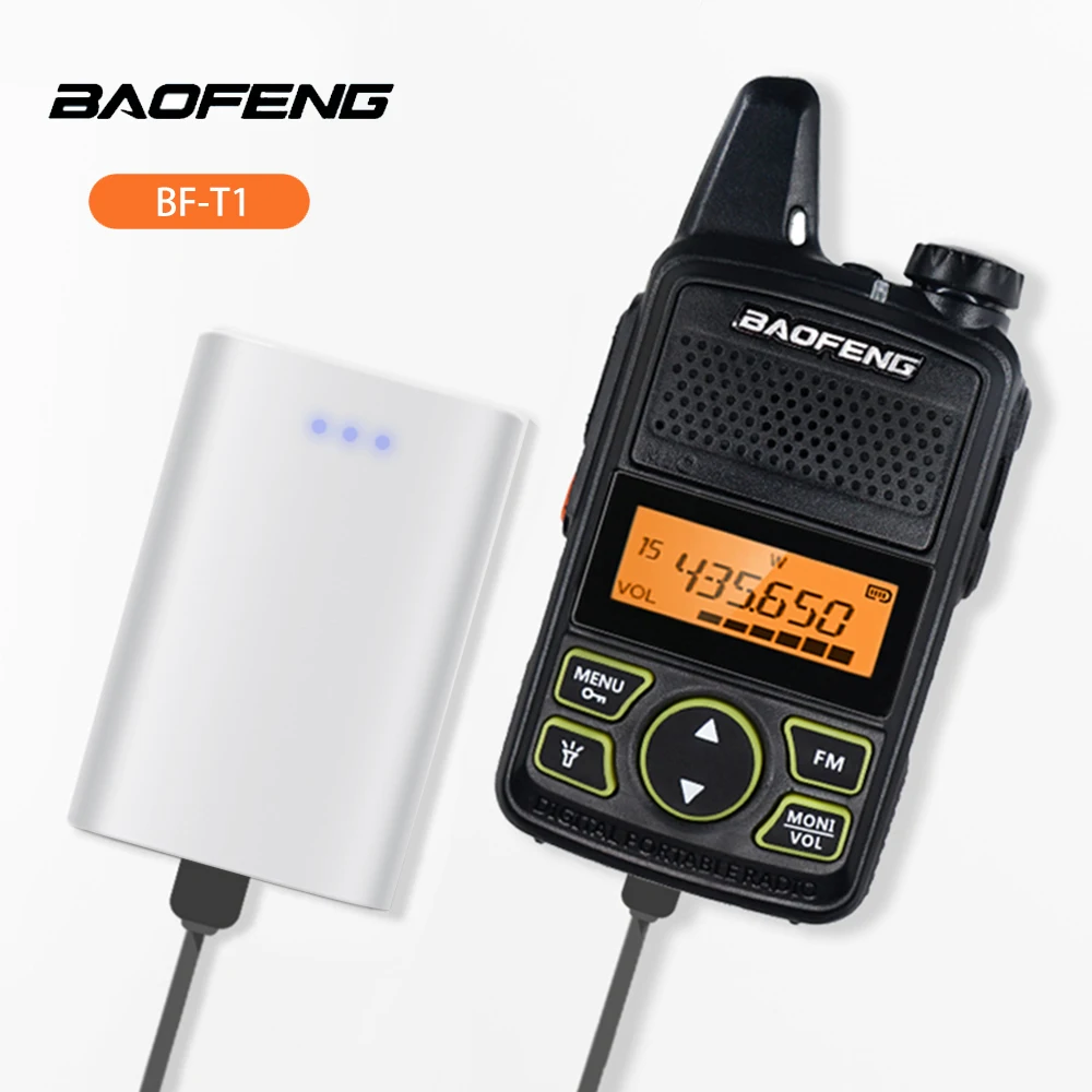 

BAOFENG Original New Mini Walkie-Talkie BF-T1 UHF 400-470MHz Two Way Radio Wireless Walkie Talkie Ham Radio Amateur Transceiver