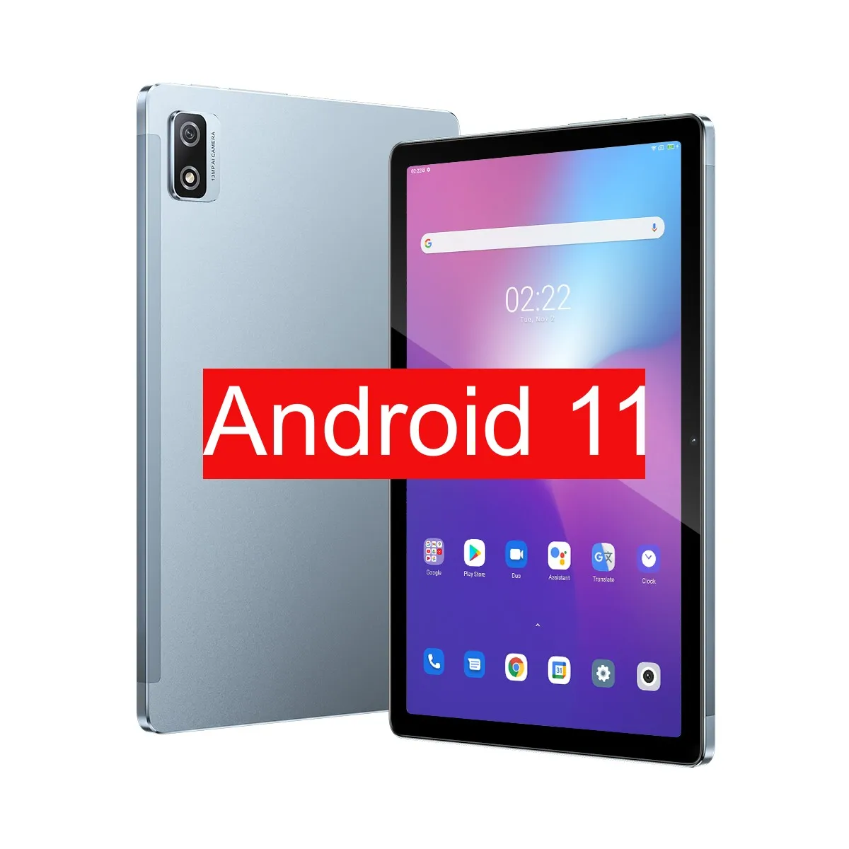 

Global Version Android 11 Tablet Blackview Tab 12 PC 4GB RAM 64GB ROM 10.1 Inch Display Pad 6580mAh Octa Core WIFI Bluetooth