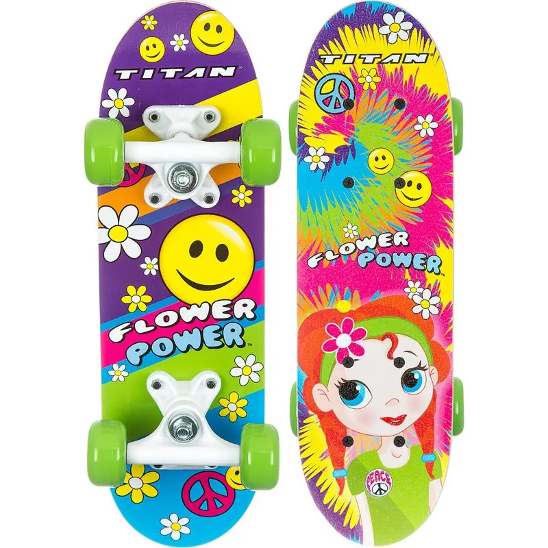 

In. Power Girls' Complete Skateboard, Multi-Color Cycling