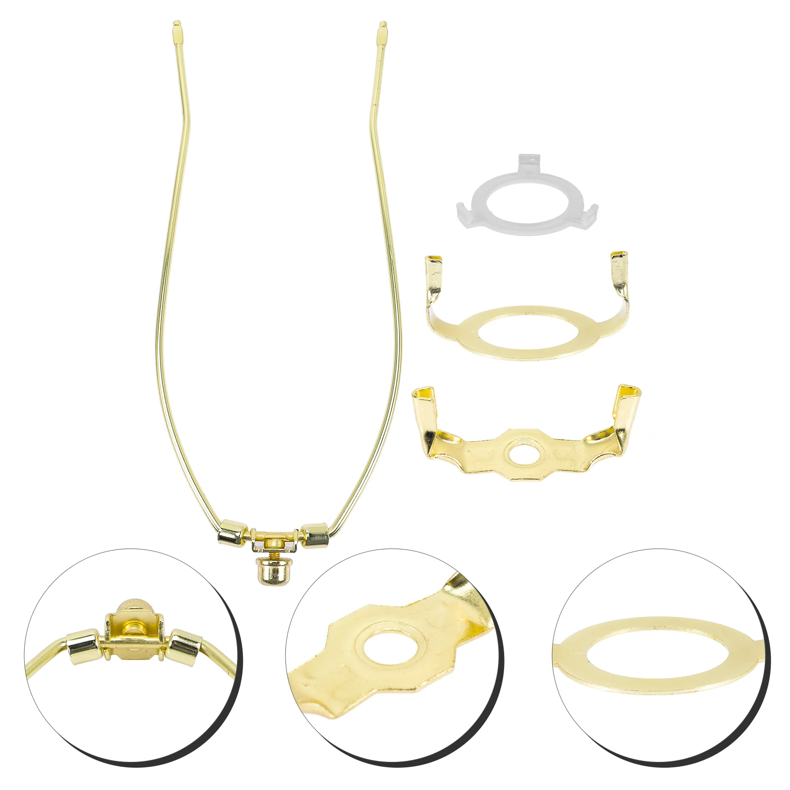 

1 Set Lamp Harp DIY Lamp Kit Lamp Parts Professional Lamp Shade Holder and Adapter